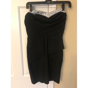 Black Strapless Dress